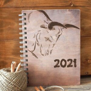 Intra απο ξύλο plywood 3mm-4mm πάχος - Εικόνα ταύρου χαρακτική με λέιζερ Δίασταση 30x30 cm Intraeaxys-voq2e66o