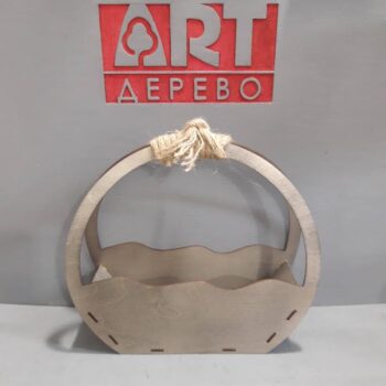 Intra απο ξύλο plywood 3mm-4mm πάχος - Κομψό καλάθι λουλουδιών Δίασταση 30x30 cm Intraeaxys-67wlp8l1 - Image 1