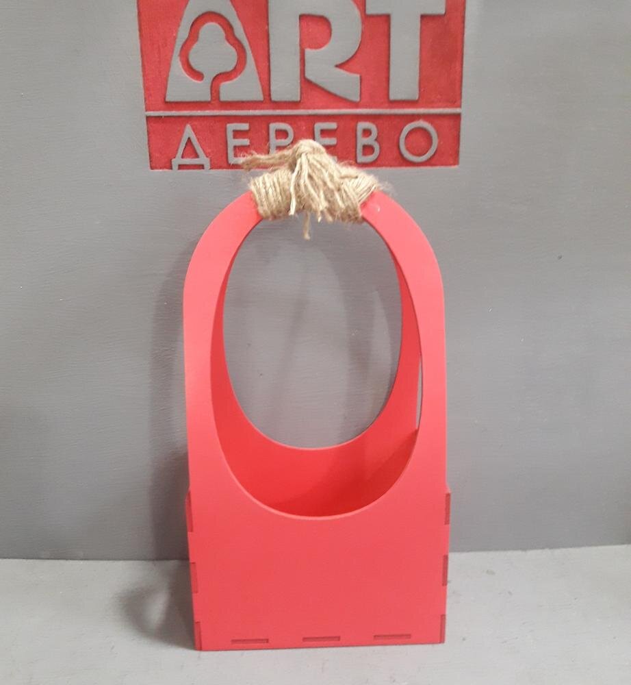 Intra απο ξύλο plywood 3mm-4mm πάχος - Ξύλινο καλάθι λουλουδιών Δίασταση 30x30 cm Intraeaxys-eoxl30qo