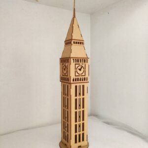 Intra απο ξύλο plywood 3mm-4mm πάχος - Big Ben 3D μοντέλο Δίασταση 30x30 cm Intraeaxys-yon04jg7