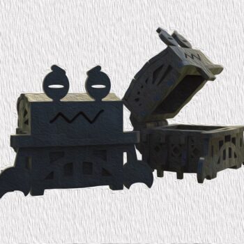 Intra απο ξύλο plywood 3mm-4mm πάχος - Κουτί Ξύλινο Σχήμα Καβούρι 4mm Δίασταση 30x30 cm Intraeaxys-ro6y3nm7 - Image 1