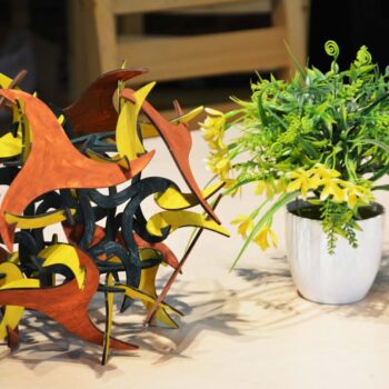 Intra απο ξύλο plywood 3mm-4mm πάχος - Τρισδιάστατο παζλ διακόσμηση τραπεζιού Δίασταση 30x30 cm Intraeaxys-075yq3mo - Image 1