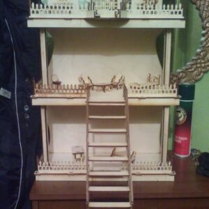 Intra απο ξύλο plywood 3mm-4mm πάχος - Κουκλόσπιτο Δίασταση 30x30 cm Intraeaxys-075ykq0o