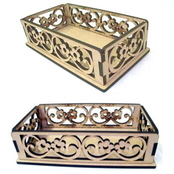 Intra απο ξύλο plywood 3mm-4mm πάχος - Διακοσμητικό Ξύλινο Καλάθι Δίασταση 30x30 cm Intraeaxys-67wlxdw1 - Image 1