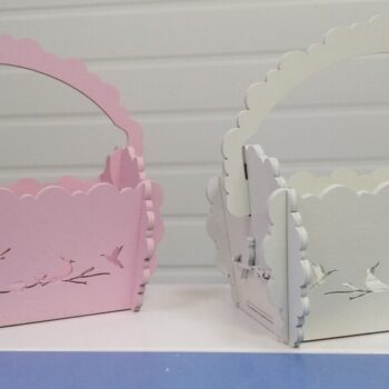 Intra απο ξύλο plywood 3mm-4mm πάχος - Καλάθι λουλουδιών κολιμπρί Δίασταση 30x30 cm Intraeaxys-67wl3j31 - Image 1