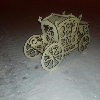 Intra απο ξύλο plywood 3mm-4mm πάχος - Carriage Candy Cart Sweet Display Stand 3mm Δίασταση 30x30 cm Intraeaxys-075yr23o - Image 4