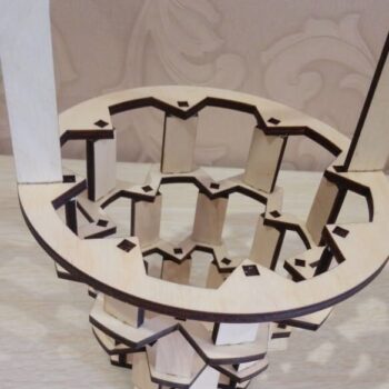 Intra απο ξύλο plywood 3mm-4mm πάχος - Ξύλινο καλάθι με καραμέλες Δίασταση 30x30 cm Intraeaxys-yon0y2g7 - Image 1