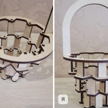 Intra απο ξύλο plywood 3mm-4mm πάχος - Ξύλινο καλάθι με καραμέλες Δίασταση 30x30 cm Intraeaxys-yon0y2g7 - Image 3