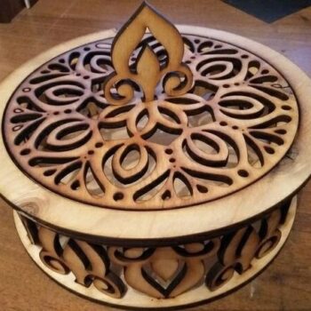 Intra απο ξύλο plywood 3mm-4mm πάχος - Διακοσμητικό ζαχαροπλαστείο Ξύλινο ζαχαροπλαστείο Δίασταση 30x30 cm Intraeaxys-r7vmjxl7 - Image 1