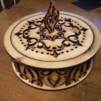 Intra απο ξύλο plywood 3mm-4mm πάχος - Διακοσμητικό ζαχαροπλαστείο Ξύλινο ζαχαροπλαστείο Δίασταση 30x30 cm Intraeaxys-r7vmjxl7 - Image 3