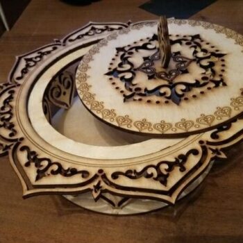 Intra απο ξύλο plywood 3mm-4mm πάχος - Διακοσμητικό ζαχαροπλαστείο Ξύλινο ζαχαροπλαστείο Δίασταση 30x30 cm Intraeaxys-r7vmjxl7 - Image 4