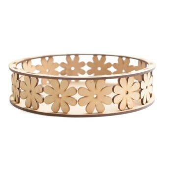 Intra απο ξύλο plywood 3mm-4mm πάχος - Διακοσμητικός Δίσκος Σχέδιο MDF Δίασταση 30x30 cm Intraeaxys-eoxlj3jo - Image 3