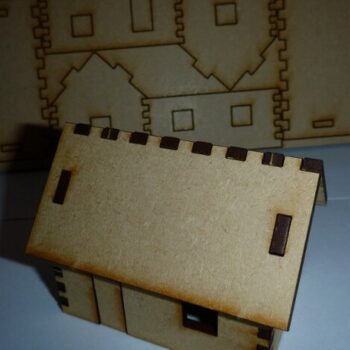 Intra απο ξύλο plywood 3mm-4mm πάχος - Μικροσκοπικό Σπίτι Δίασταση 40x50 cm Intraeaxys-51rrr801 - Image 1