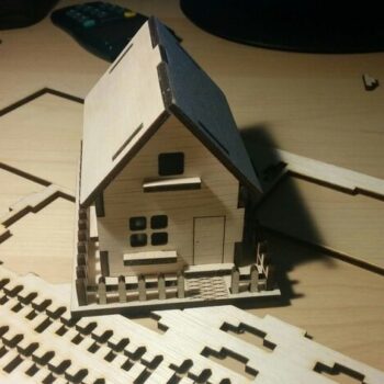 Intra απο ξύλο plywood 3mm-4mm πάχος - Ξύλινο Σπίτι 3mm Αρχείο PDF Δίασταση 40x50 cm Intraeaxys-eoxl9rjo - Image 1