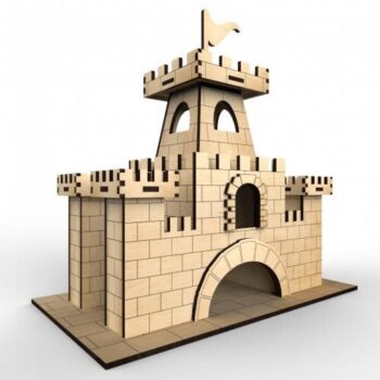 Intra απο ξύλο plywood 3mm-4mm πάχος - Castle Tea House Δίασταση 40x50 cm Intraeaxys-e1gdmv1l - Image 1