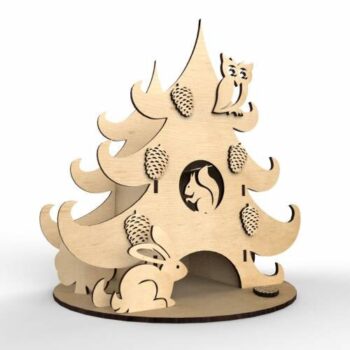 Intra απο ξύλο plywood 3mm-4mm πάχος - ting Tea House Δίασταση 40x50 cm Intraeaxys-p7yvx57q - Image 1