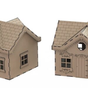 Intra απο ξύλο plywood 3mm-4mm πάχος - Κουτί σπιτιού Δίασταση 30x30 cm Intraeaxys-91jvep1m