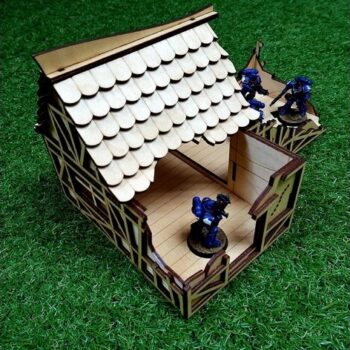 Intra απο ξύλο plywood 3mm-4mm πάχος - Ερείπιο σπιτιού Δίασταση 30x30 cm Intraeaxys-51rn2d76 - Image 1