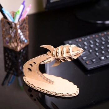 Intra απο ξύλο plywood 3mm-4mm πάχος - Αρχείο PDF Blast Off Rocket Toy Δίασταση 30x30 cm Intraeaxys-r1z2kvn1 - Image 1