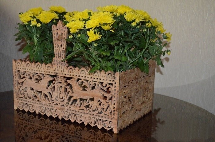 Intra απο ξύλο plywood 3mm-4mm πάχος - Περίπλοκο αρχείο PDF Fretwork Basket Δίασταση 30x30 cm Intraeaxys-p7yvnz7q
