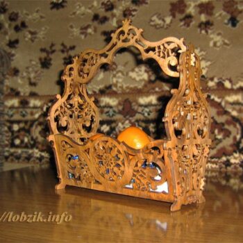 Intra απο ξύλο plywood 3mm-4mm πάχος - Basket Scroll Saw Pattern File PDF Δίασταση 30x30 cm Intraeaxys-e1g0n87l - Image 1