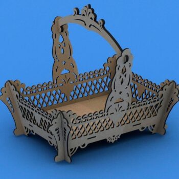 Intra απο ξύλο plywood 3mm-4mm πάχος - Καλάθι φρούτων Αρχείο PDF με μεγάλα σχέδια σε κύλιση Δίασταση 30x30 cm Intraeaxys-p7yp2r7q - Image 1