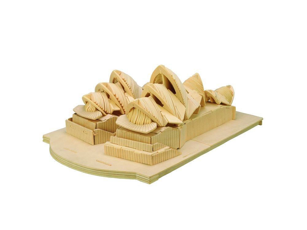 Intra απο ξύλο plywood 3mm-4mm πάχος - Όπερα του Σίδνεϊ Δίασταση 30x30 cm Intraeaxys-0784vmo5