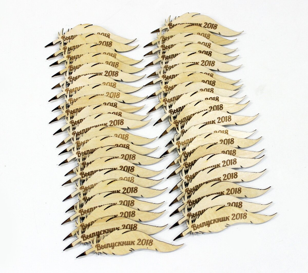 Intra απο ξύλο plywood 3mm-4mm πάχος - Στυλό με πούπουλα Qalam Peacock Feather Pen Δίασταση 30x30 cm Intraeaxys-eoxlm9xo