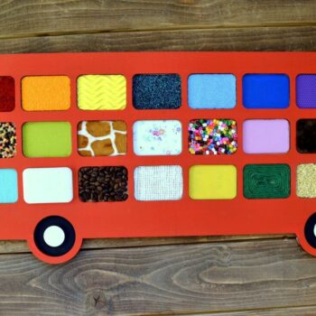 Intra απο ξύλο plywood 3mm-4mm πάχος - Λεωφορείο απτικό παιχνίδι Touch And Match Game Δίασταση 30x30 cm Intraeaxys-joedzj51 - Image 3