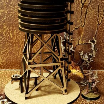 Intra απο ξύλο plywood 3mm-4mm πάχος - Wodden Water Tower Δίασταση 30x30 cm Intraeaxys-voq2y66o - Image 3