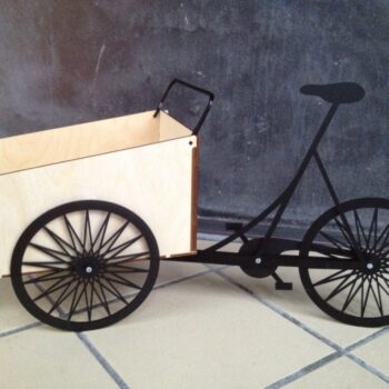 Intra απο ξύλο plywood 3mm-4mm πάχος - Ποδήλατο Christiania Δίασταση 30x30 cm Intraeaxys-yon0y5x7 - Image 1