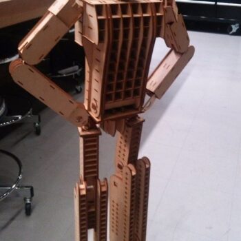 Intra απο ξύλο plywood 3mm-4mm πάχος - Ρομπότ πολυθρόνας Δίασταση 30x30 cm Intraeaxys-91jdyl41 - Image 3