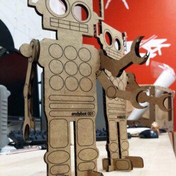 Intra απο ξύλο plywood 3mm-4mm πάχος - Ξύλινο ρομπότ Δίασταση 30x30 cm Intraeaxys-075yrvko - Image 3