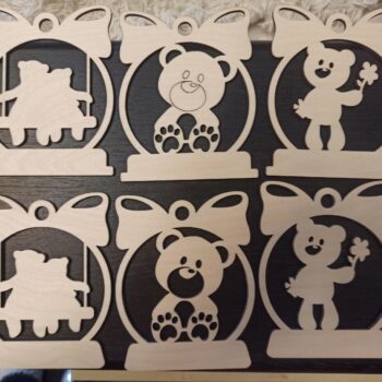 Intra απο ξύλο plywood 3mm-4mm πάχος - Διακοσμητικά Tiger & Bear Ξύλινα παιχνίδια Δίασταση 30x30 cm Intraeaxys-eoxlnpxo - Image 1