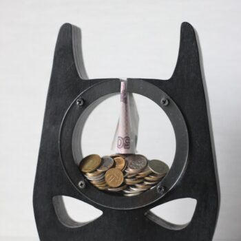 Intra απο ξύλο plywood 3mm-4mm πάχος - Πρότυπο Batman Money Bank Δίασταση 30x30 cm Intraeaxys-p7ym9w27 - Image 1