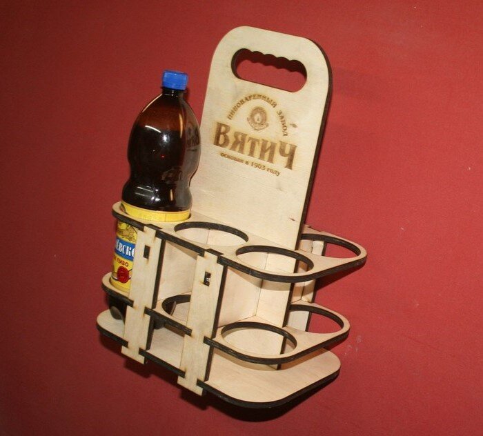 Intra απο ξύλο plywood 3mm-4mm πάχος - 6 Συσκευασία Carrier Drink Caddy Δίασταση 30x30 cm Intraeaxys-pok32ej7