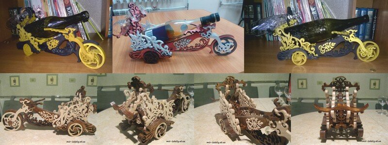 Intra απο ξύλο plywood 3mm-4mm πάχος - Θήκη για μπουκάλια κρασιού ποδηλάτου Δίασταση 30x30 cm Intraeaxys-eoxl2kxo