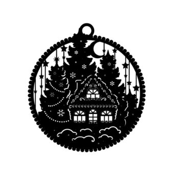 Intra απο ξύλο plywood 3mm-4mm πάχος - Χριστουγεννιάτικη Μπάλα Μοναδική Χριστουγεννιάτικη διακόσμηση Δίασταση 30x30 cm Intraeaxys-ro6y55q7 - Image 1