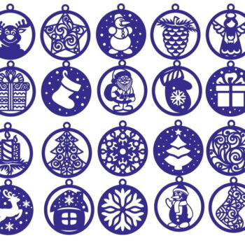 Intra απο ξύλο plywood 3mm-4mm πάχος - Χριστουγεννιάτικη Μπάλα Στολίδια Δέντρου Δίασταση 10x10 cm Intraeaxys-m1d6ze37 - Image 1