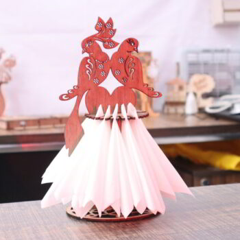 Intra απο ξύλο plywood 3mm-4mm πάχος - Θήκη χαρτοπετσέτας Peacock 3mm Δίασταση 30x30 cm Intraeaxys-lopq0gx7 - Image 9