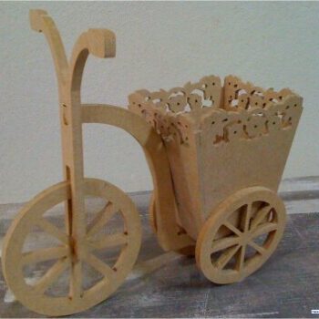 Intra απο ξύλο plywood 3mm-4mm πάχος - Διακοσμητικό ποδήλατο Tricycle Candy Bar Δίασταση 30x30 cm Intraeaxys-6o3dkj7n - Image 1