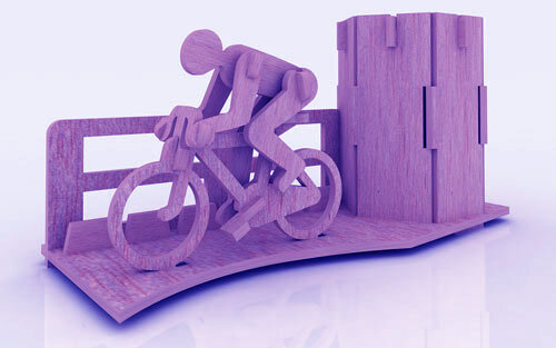 Intra απο ξύλο plywood 3mm-4mm πάχος - Bicycle Marathon Stand Stand 3mm Δίασταση 30x30 cm Intraeaxys-eo43zd1j