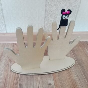 Intra απο ξύλο plywood 3mm-4mm πάχος - Βάση δακτύλων μαριονέτας Δίασταση 30x30 cm Intraeaxys-joedze81 - Image 3