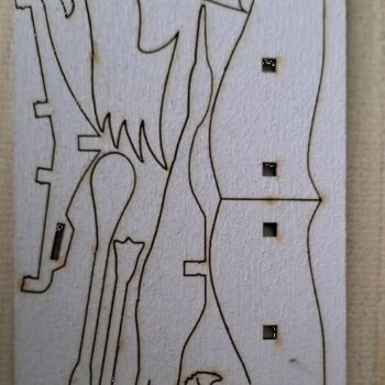 Intra απο ξύλο plywood 3mm-4mm πάχος - Ξύλινο παζλ Crane Bird Δίασταση 30x30 cm Intraeaxys-voq2xedo - Image 4