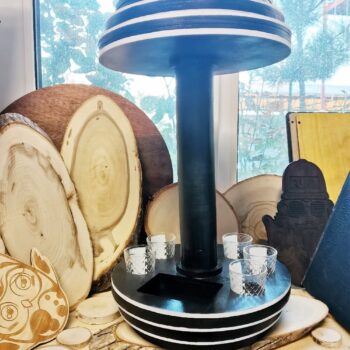 Intra απο ξύλο plywood 3mm-4mm πάχος - Μίνι μπαρ σε σχήμα αλτήρα Δίασταση 30x30 cm Intraeaxys-voq2e0qo - Image 1