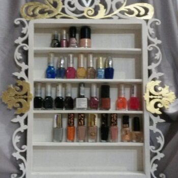 Intra απο ξύλο plywood 3mm-4mm πάχος - Βερνίκι νυχιών Ράφι βερνίκι νυχιών Δίασταση 30x30 cm Intraeaxys-51rryqr1 - Image 1