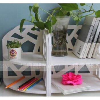 Intra απο ξύλο plywood 3mm-4mm πάχος - Ράφι ραφιών οθόνης με συρτάρι αποθήκευσης βιβλίων Δίασταση 30x30 cm Intraeaxys-joedx2n1 - Image 1