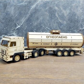 Intra απο ξύλο plywood 3mm-4mm πάχος - Maz Truck 3D Ξύλινο παζλ Δίασταση 30x30 cm Intraeaxys-075y30po - Image 1