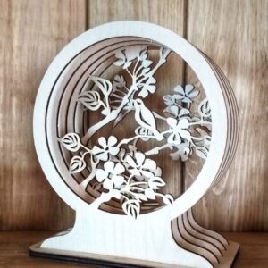 Intra απο ξύλο plywood 3mm-4mm πάχος - Ξύλινο πολυστρωματικό 3D ντεκόρ γραφείου Δίασταση 30x30 cm Intraeaxys-075ywz0o