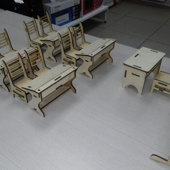 Intra απο ξύλο plywood 3mm-4mm πάχος - Μινιατούρα έπιπλα τάξης Δίασταση 30x30 cm Intraeaxys-lopq6637 - Image 1